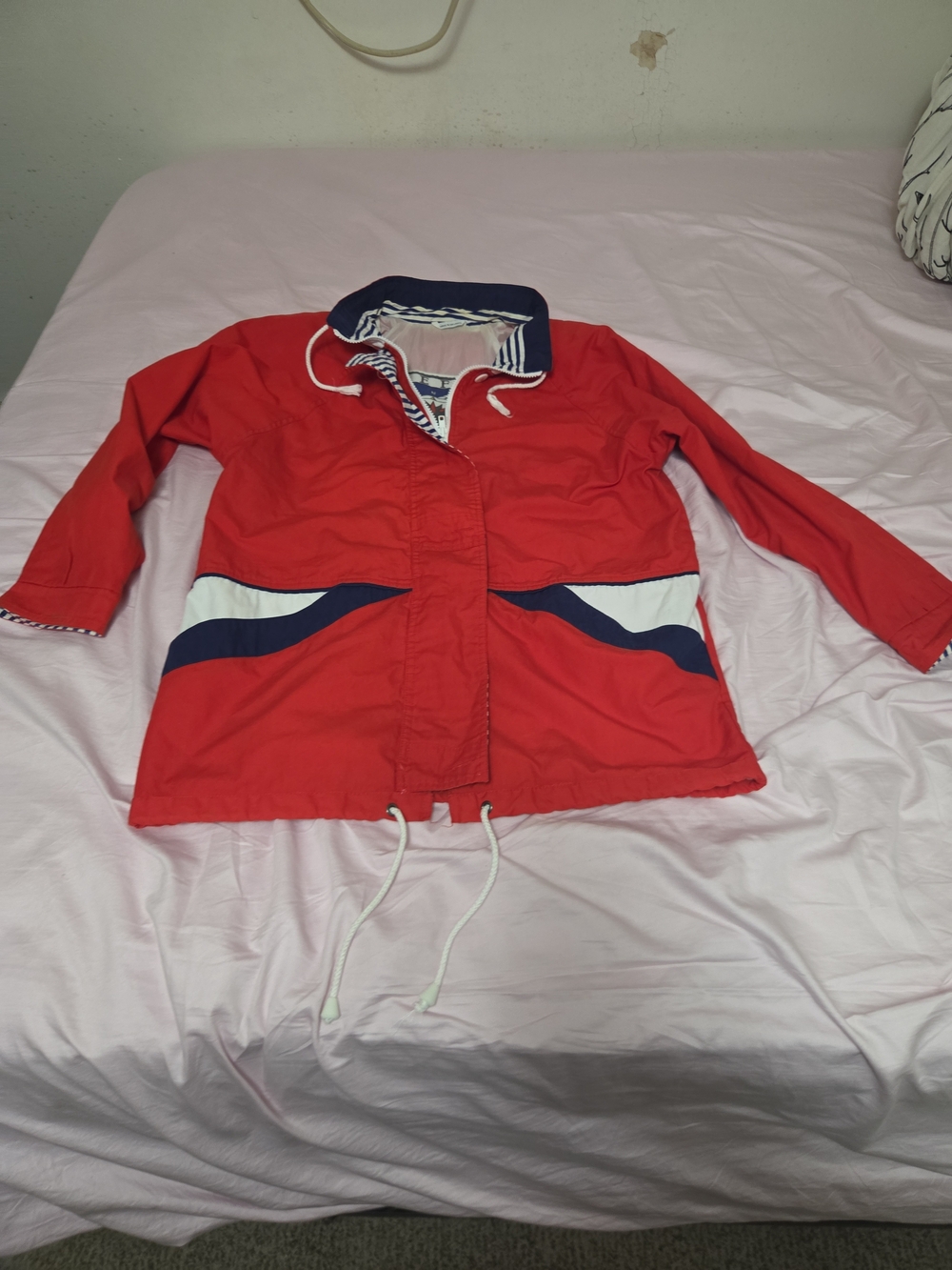 Vintage Braefair Sport Jacket M Red Coat Women’s Nautical Sailing  80s 90s D2